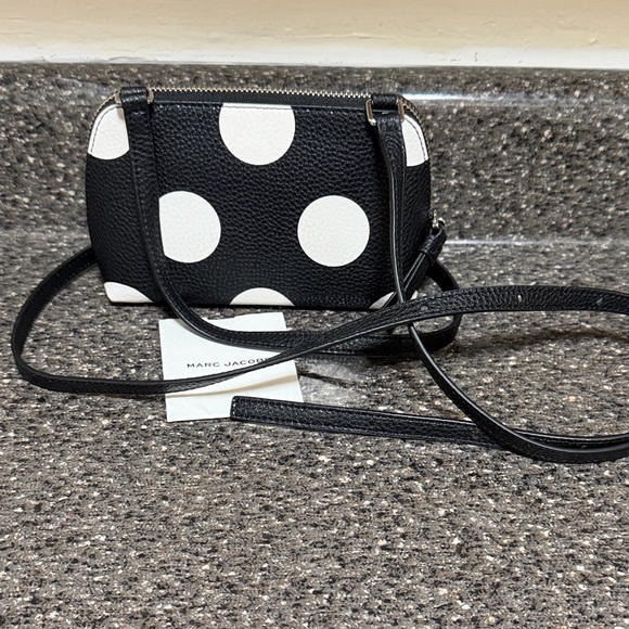 Marc Jacobs Black and White Polka Dot Crossbody Bag  NWOT - Picture 2 of 3